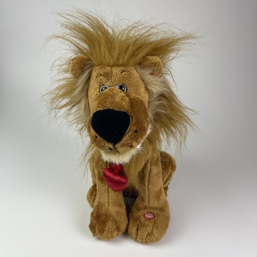 Kids of America Stuffed Plush Lion‎ Hearts Valentine See Notes